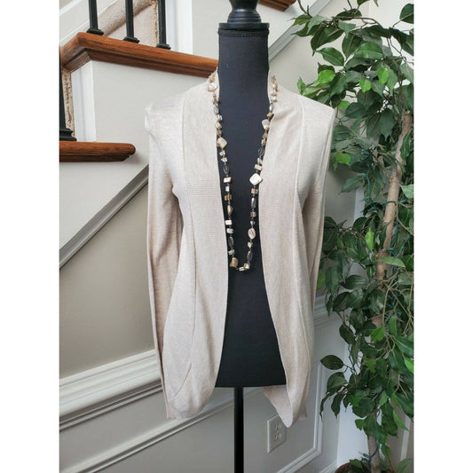 Merona Women's Ivory Viscose/Nylon Long Sleeve Casual Cardigans Sweaters Size XS