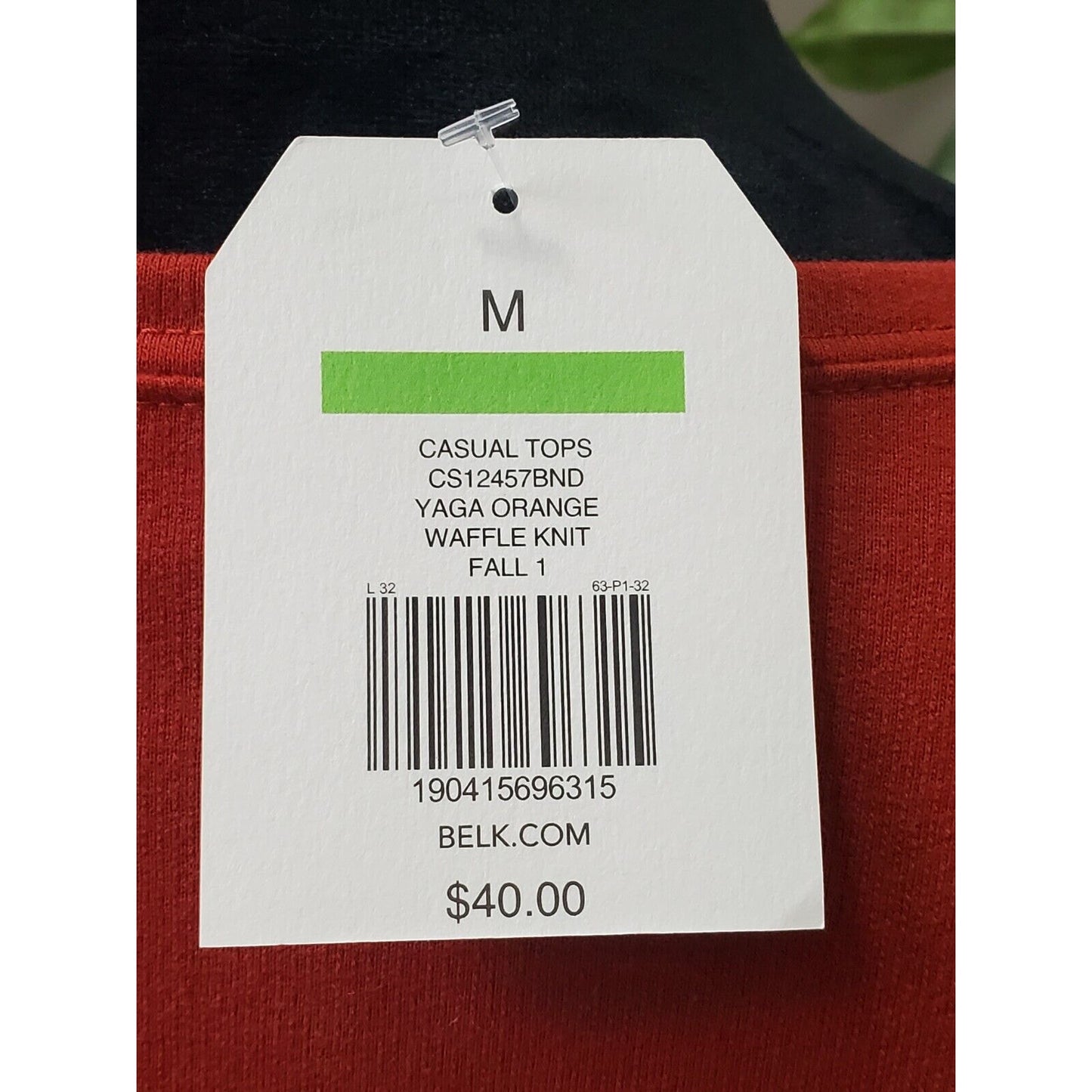 Wonderly Women's Red Cotton Round Neck Long Sleeve Pullover Knit Sweater Size M