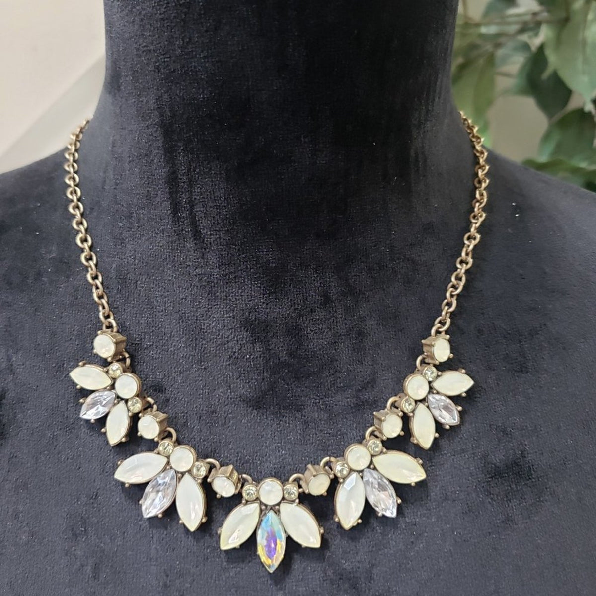 Women's Gold Tone Crystal Beaded Teardrop Fashion Jewelry Pendant