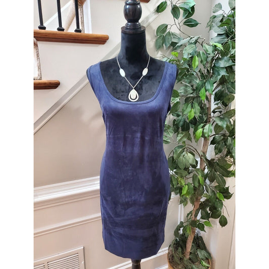 Philosophy Women's Blue Polyester Scoop Neck Sleeveless Knee Length Dress Size 8