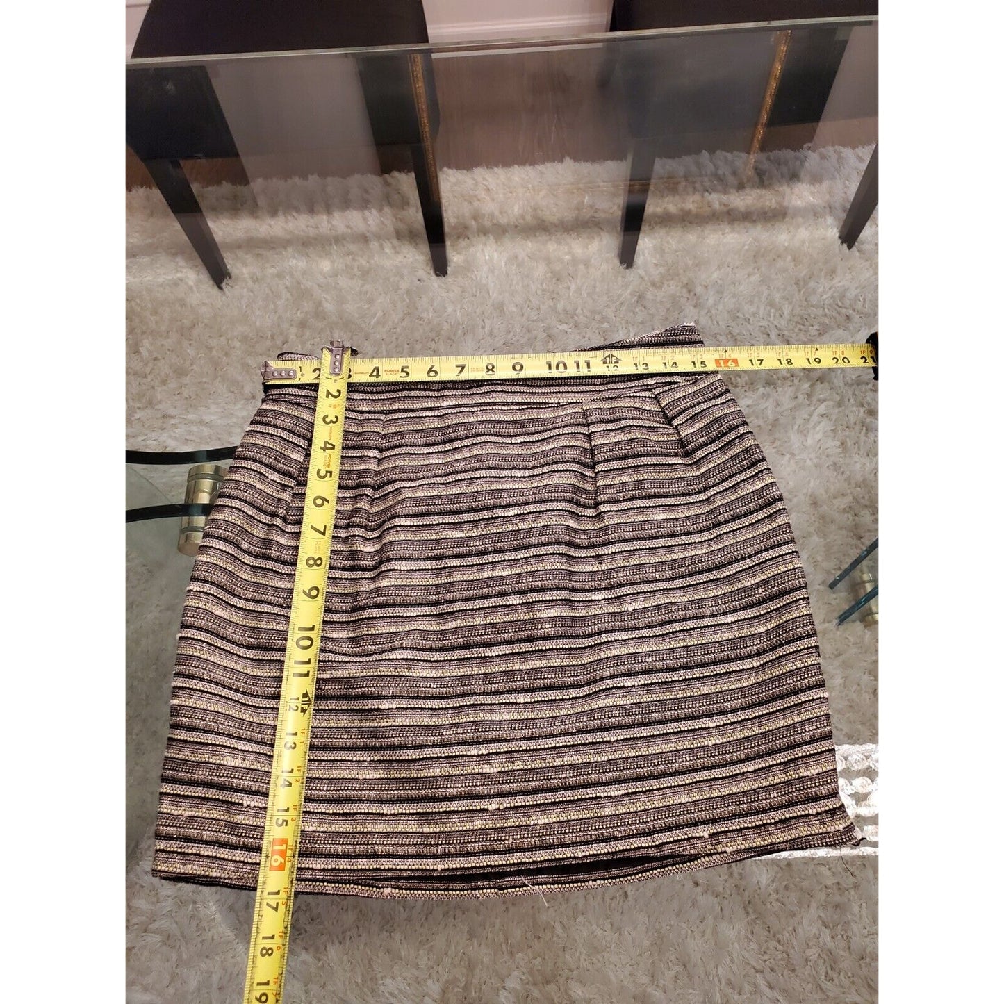 Mossimo Women's Gray Cotton Blend Casual Pencil & Straight Mini Skirt Size 6