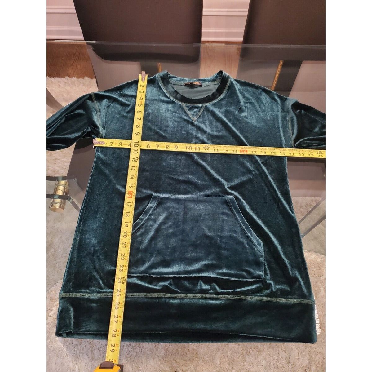 Suzanne Betro Women's Green Polyester Round Neck Long Sleeve Casual Top Size 1X