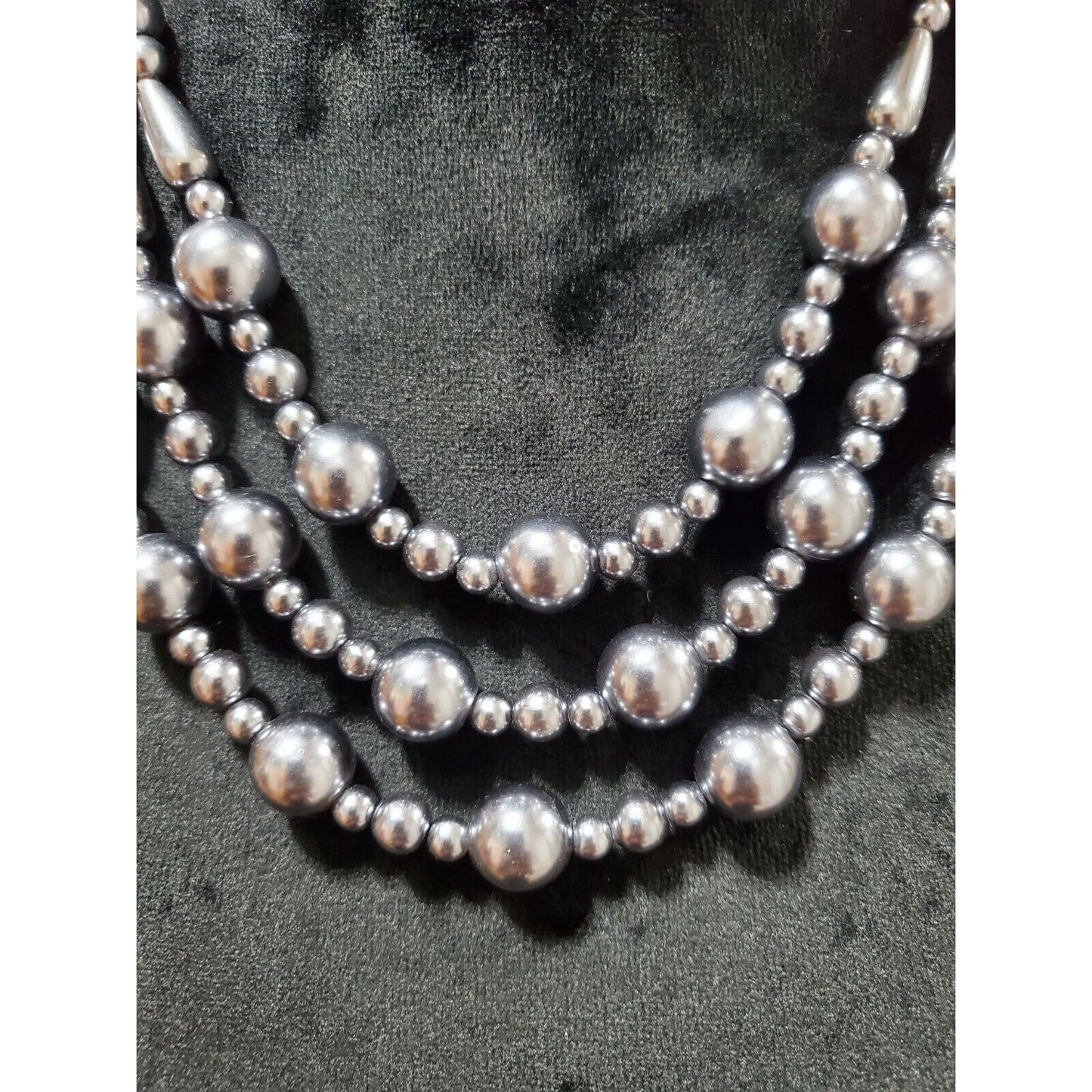 Women's Triple Standard Round Silver Balls Modern Necklace Pendant