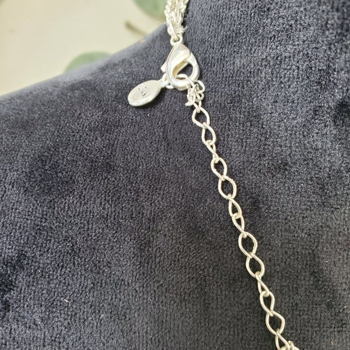 Alfani Womens Silver Tone Chokers Oval Links Long Chain