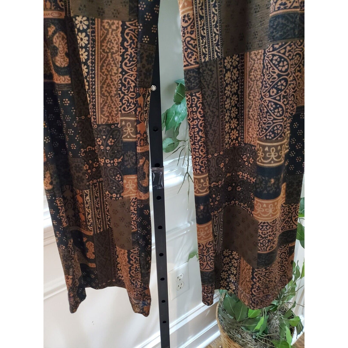 Jaclyn Smith Women's Brown Polyester Straight Leg Pull On Palazzo Pant Size L