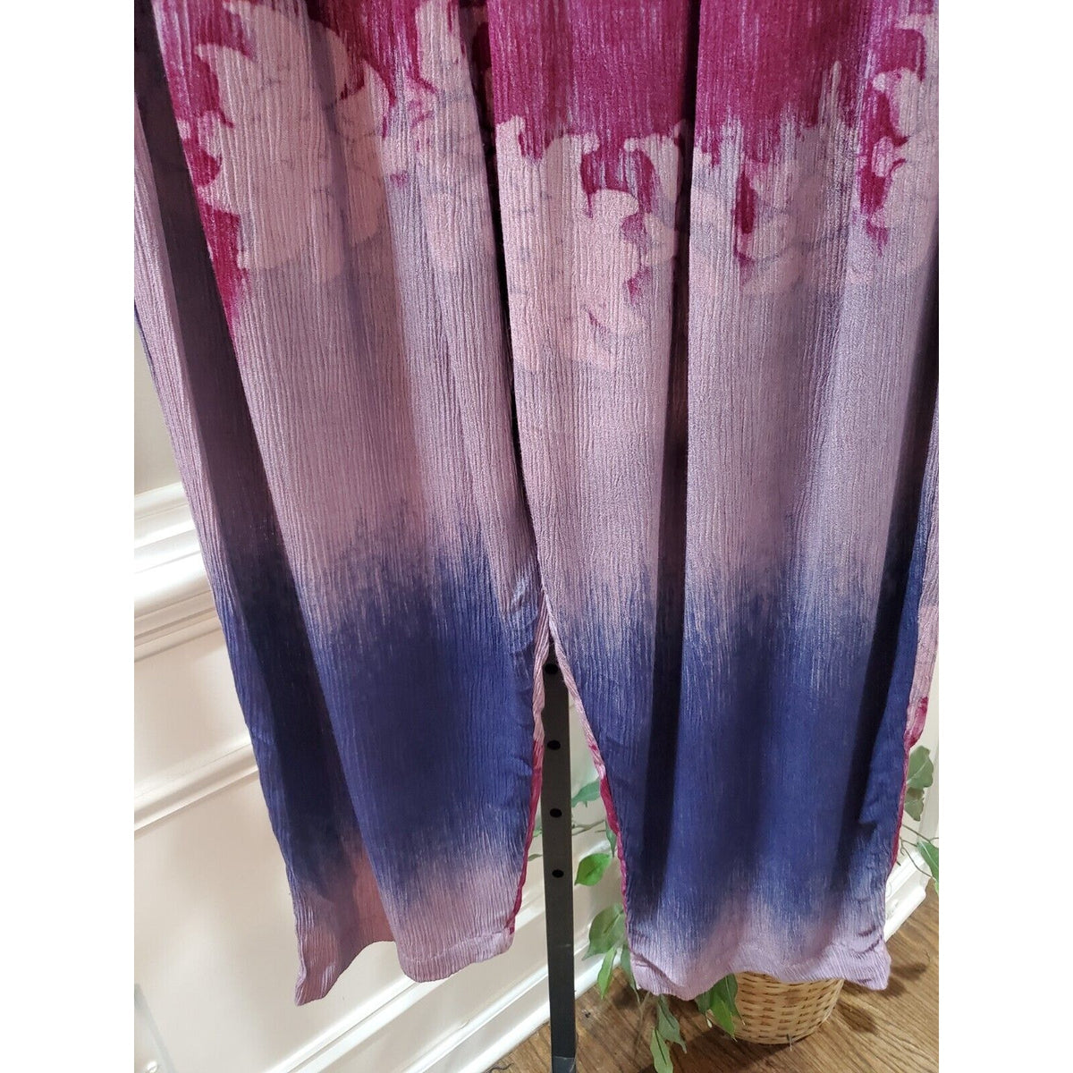 Mina Collection Womens Multicolor Tie Dye 100% Rayon Pull On Harem Pant M