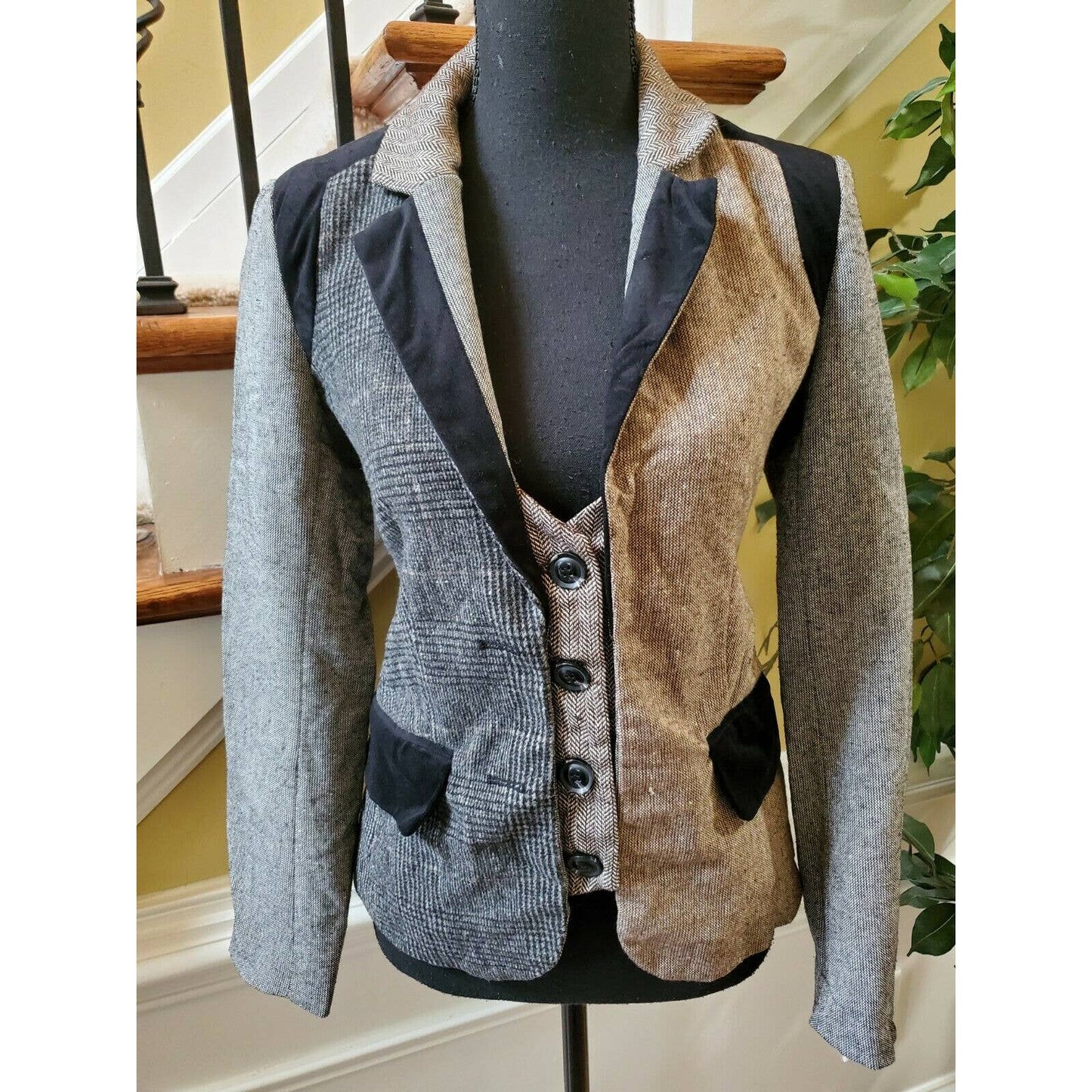 Athena Marie Blazer Wool Blend Blazer Womens Small