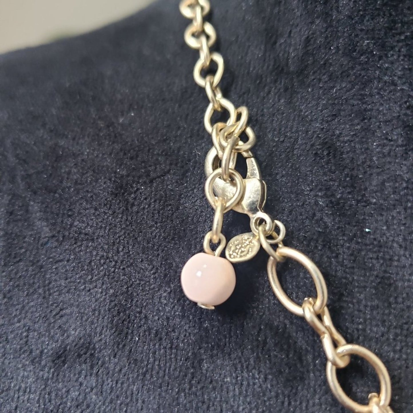 Vintage Women Premier Designs Dreamsicle Charmed Fashion Choker Necklace Lobster