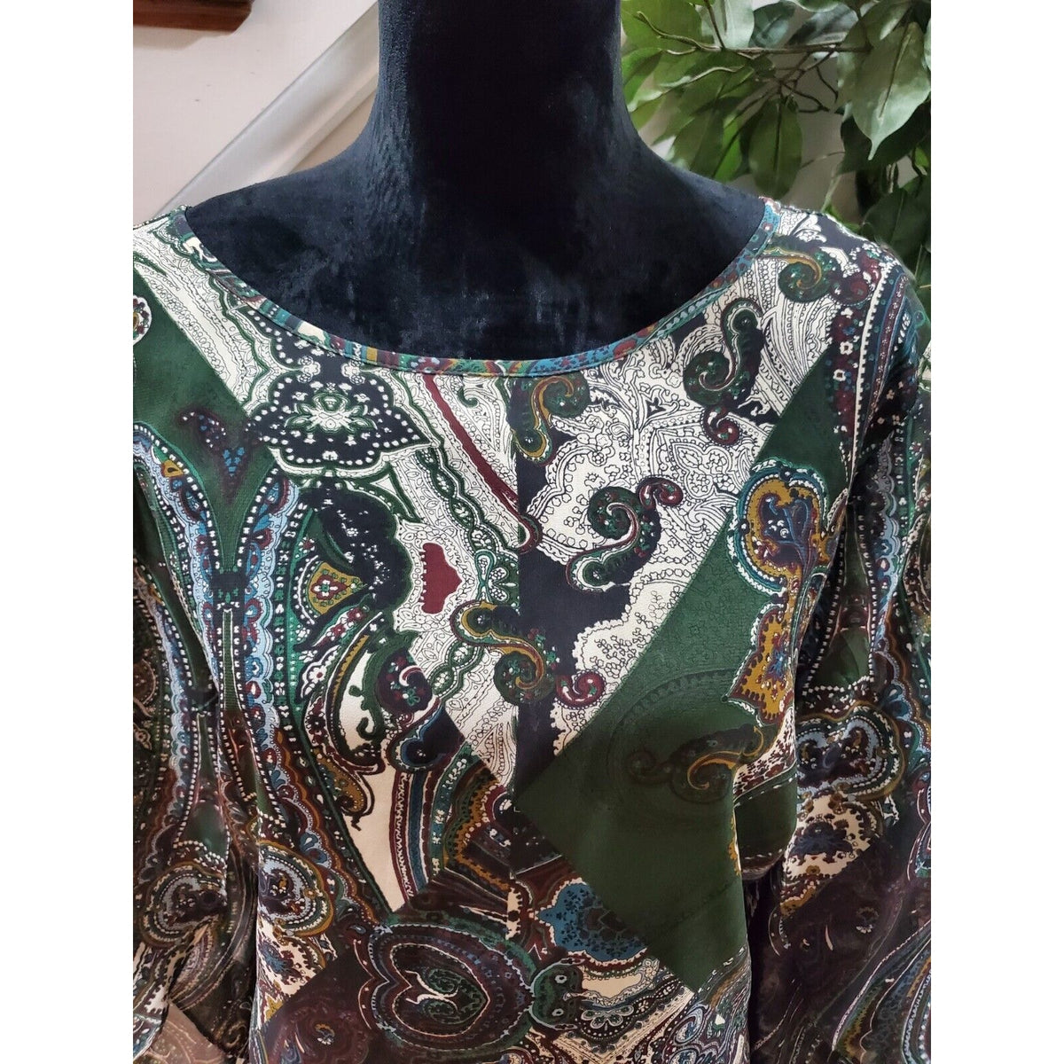 Established 1962 Women Multicolor V-Neck Long Sleeve Casual Knee Length Dress 24