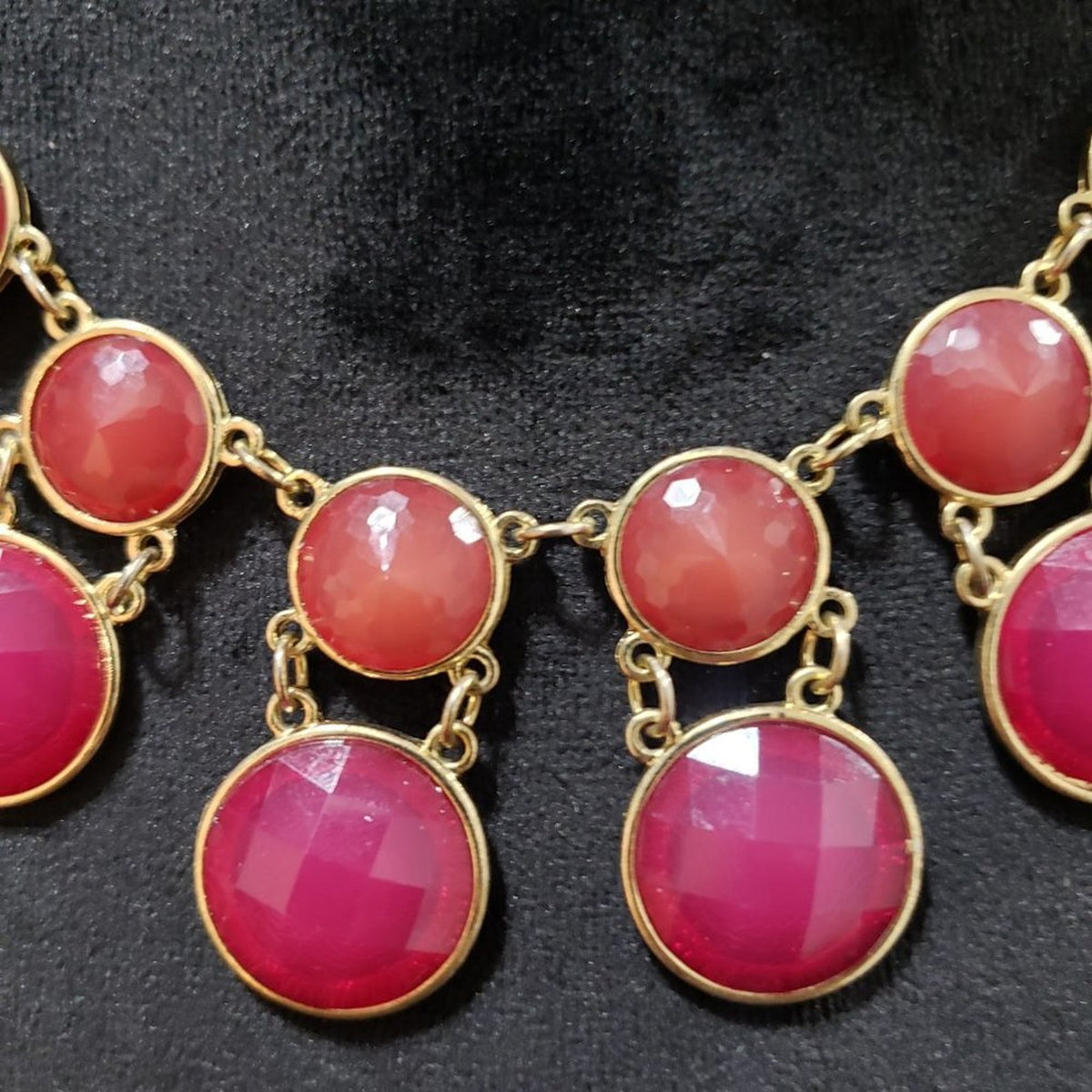 Womens Beautiful Rhinestone Beaded Collar Necklace with Lobster Clasp