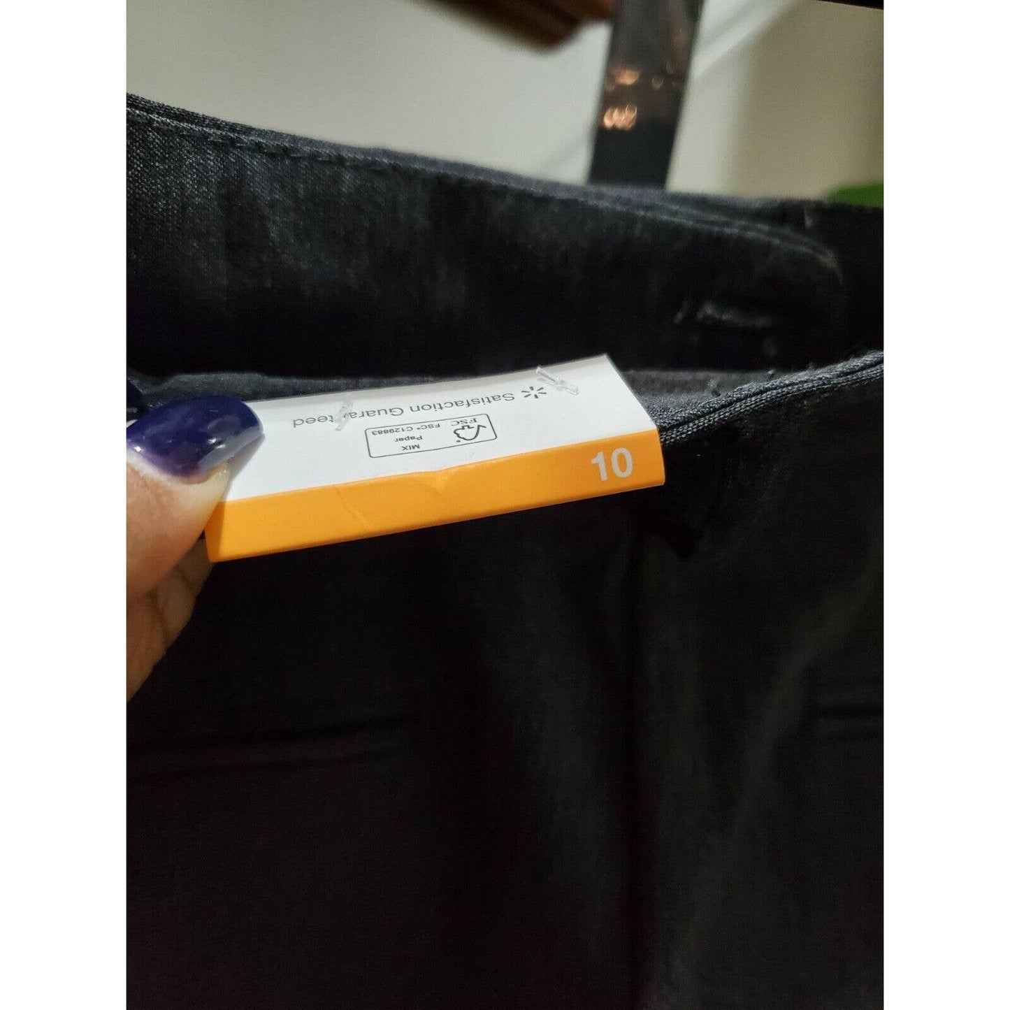 Time and Tru Women's Gray Polyester Millennium Constructed Dress Pants Size 10