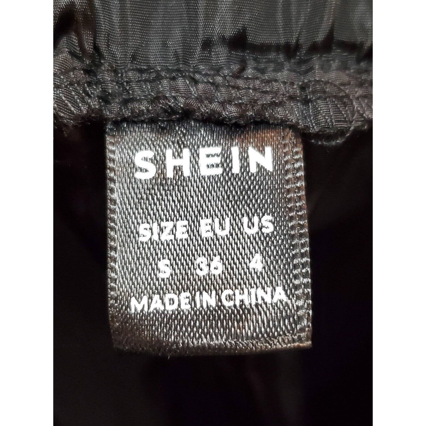 Sheln Women Black 100% Polyester Mid Rise Pull On Cargo Trouser Pant Size Small