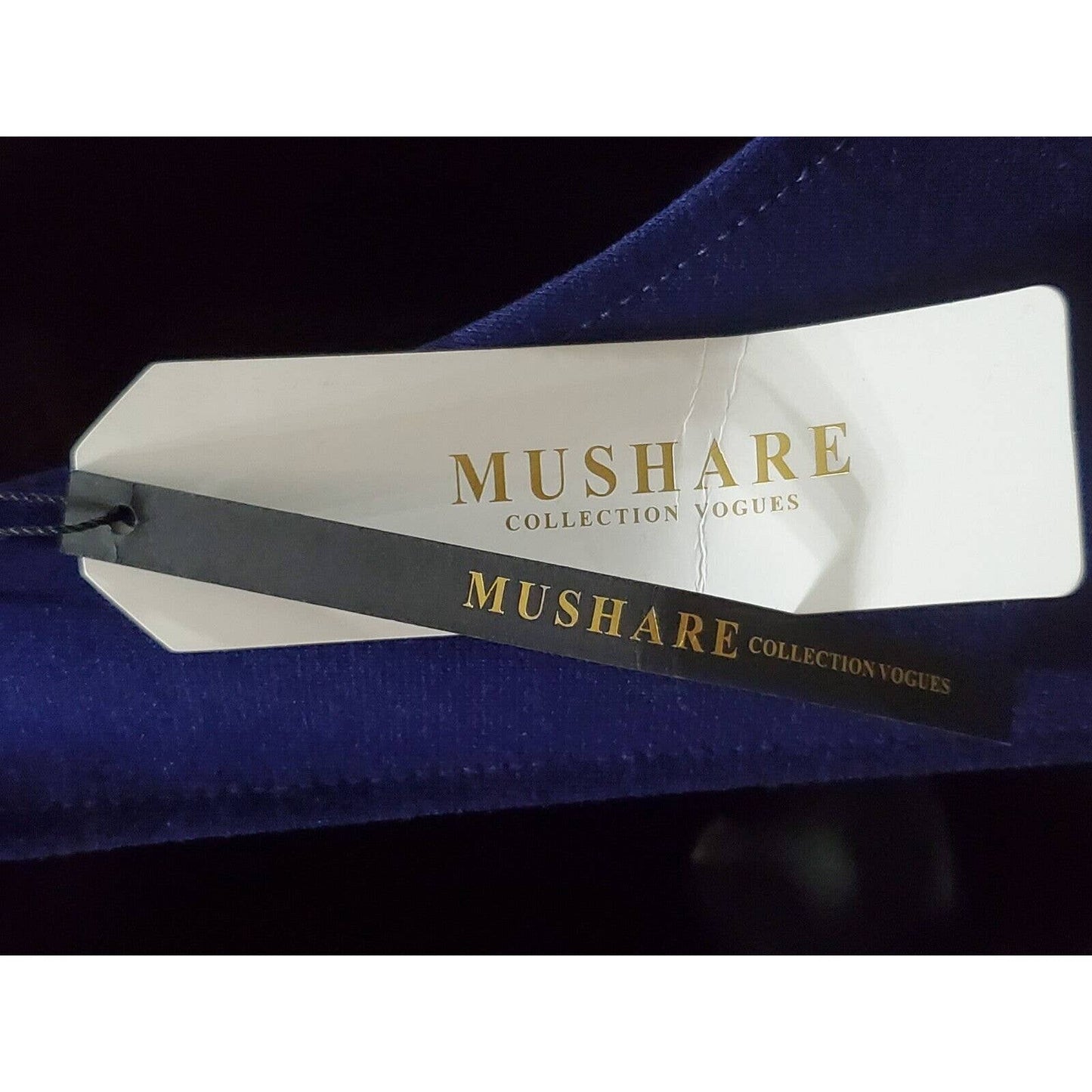 Mushare Women's Blue Rayon Halter Neck Sleeveless Knee Length Dress Size X-Small