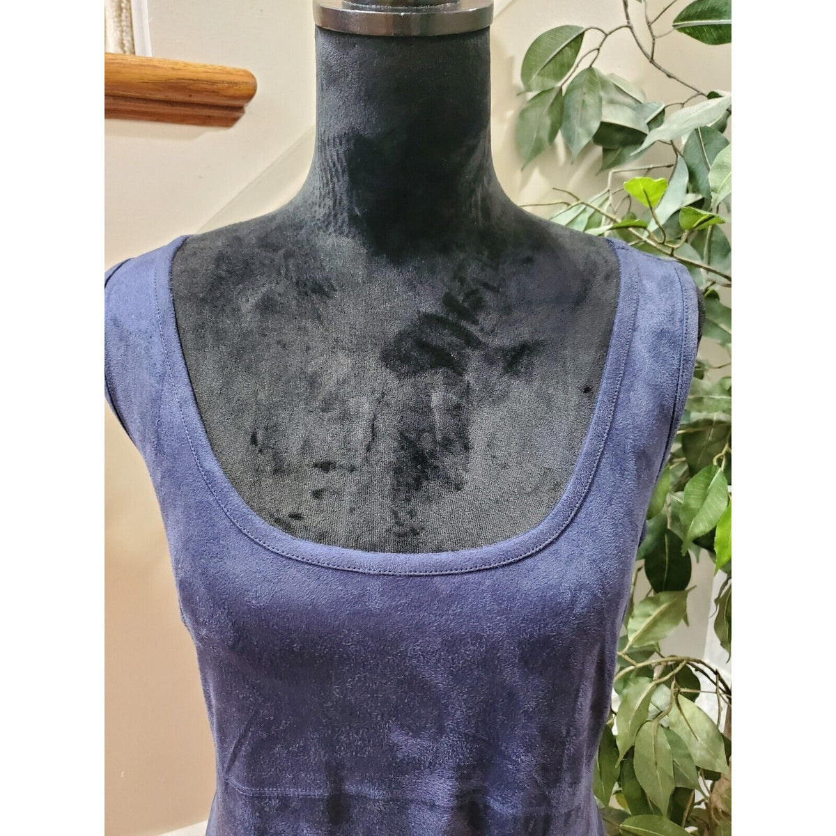 Philosophy Women's Blue Polyester Scoop Neck Sleeveless Knee Length Dress Size 8