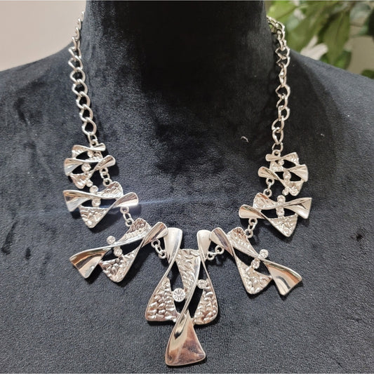 Silver Abstract Necklace
