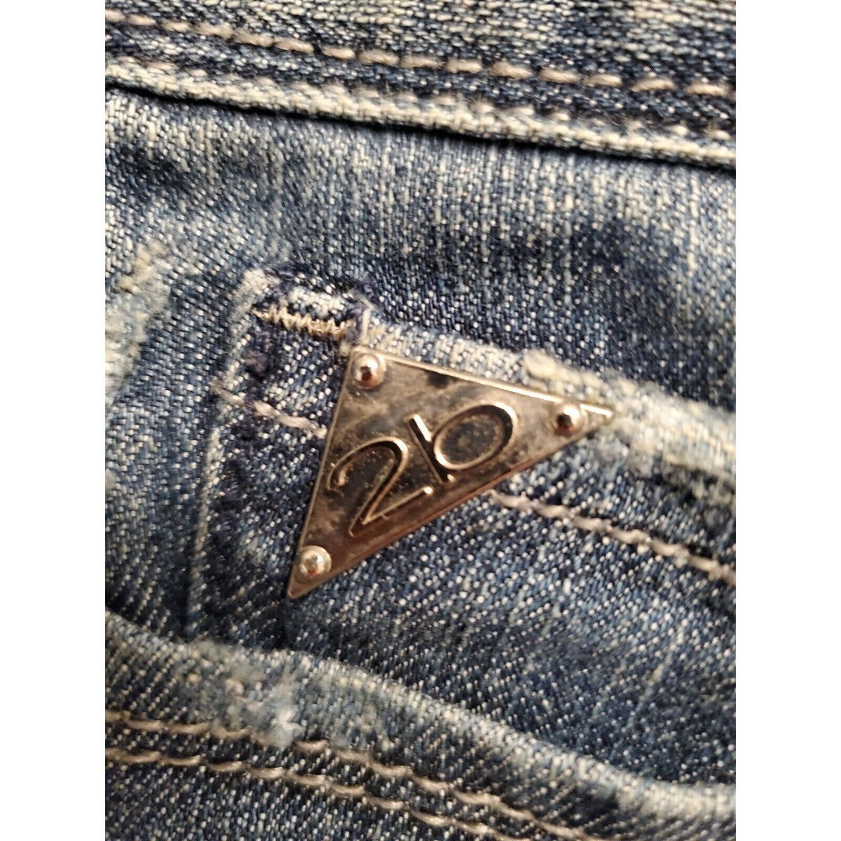 2b bebe Women's Blue Denim Pockets Skinny Leg Distressed Skinny Jeans Size 29