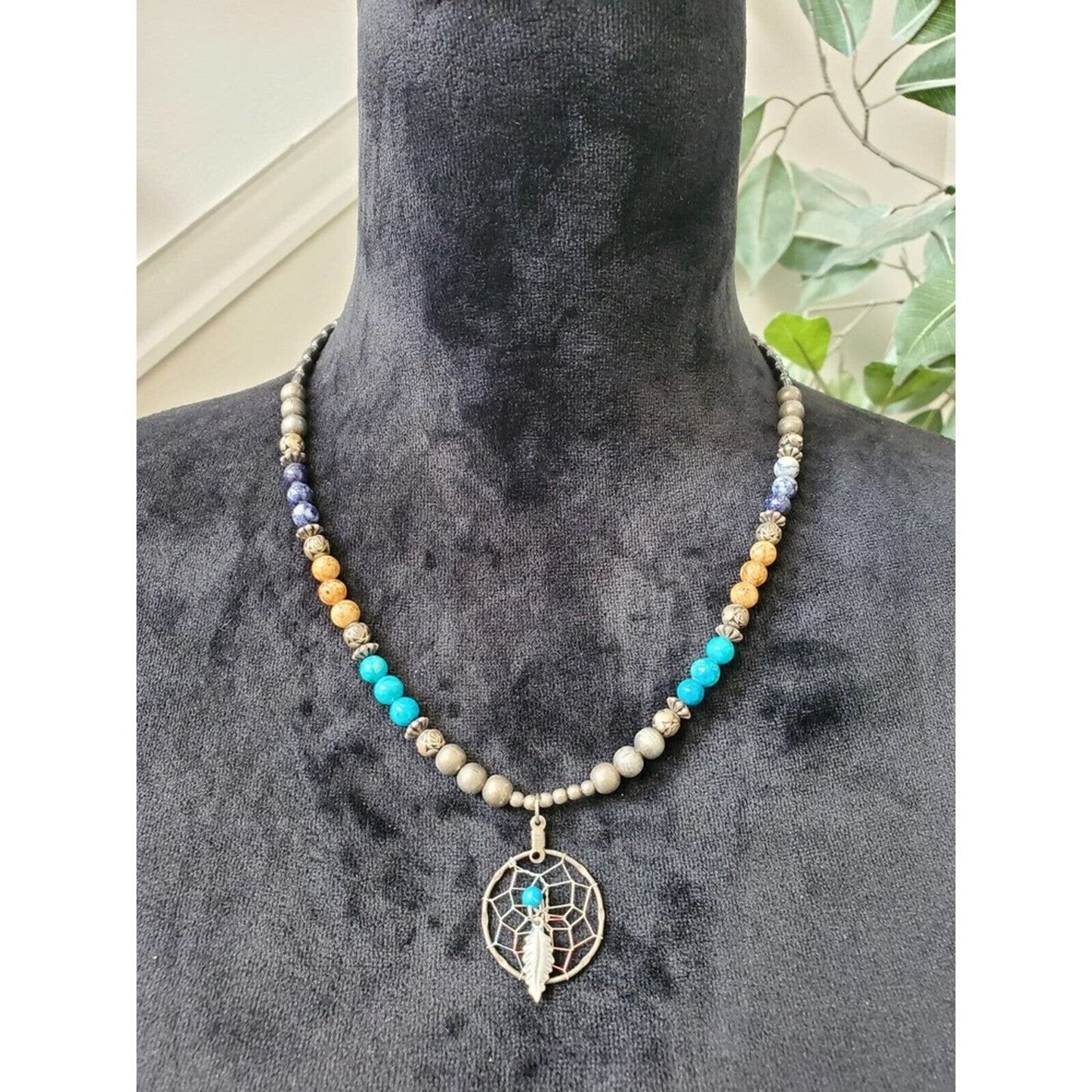 Women's Multicolor Custom Tribal Beaded Fashion Jewelry Necklace