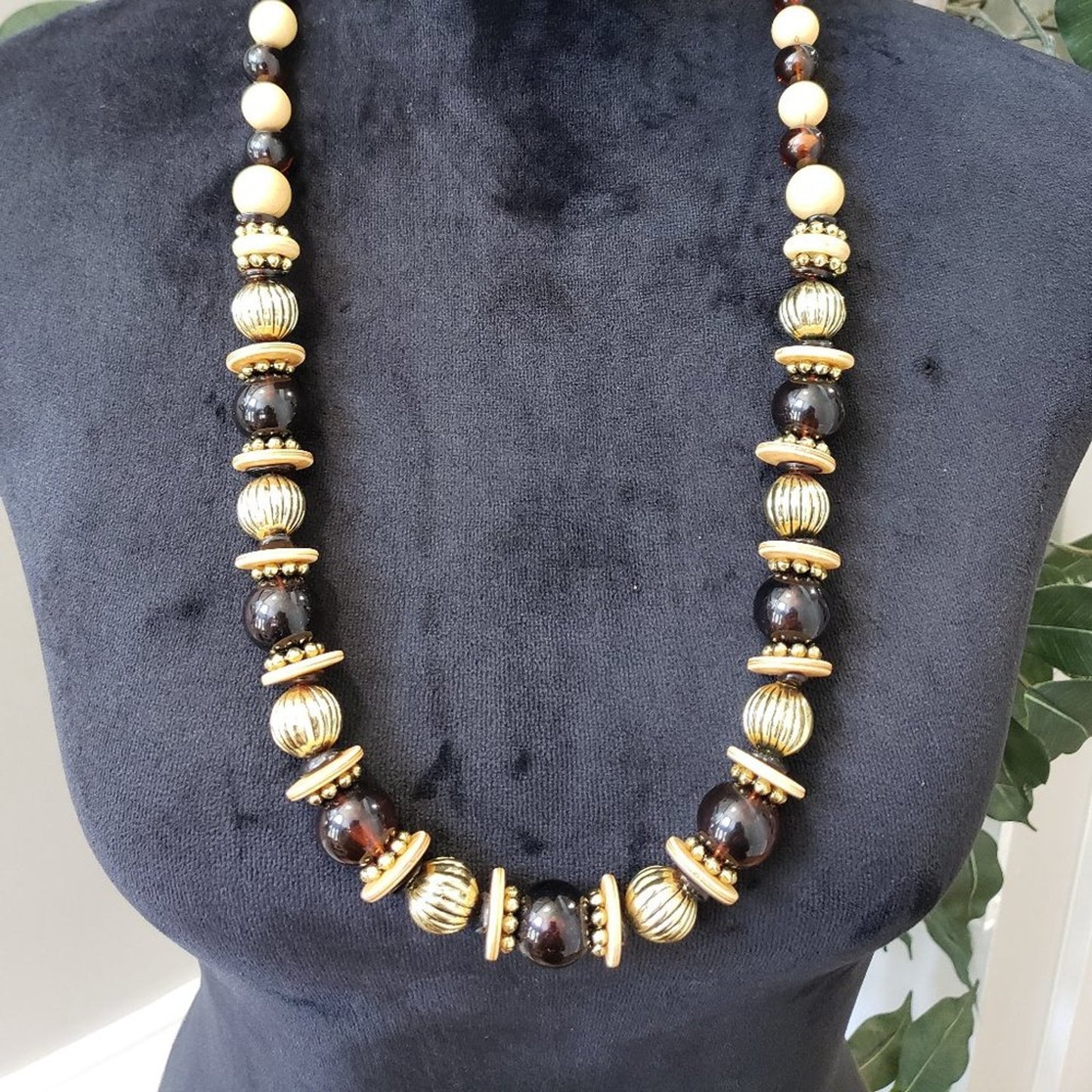 Womens Fashions Multicolor Glass Beaded Teardrop Necklace with Lobster Clasp
