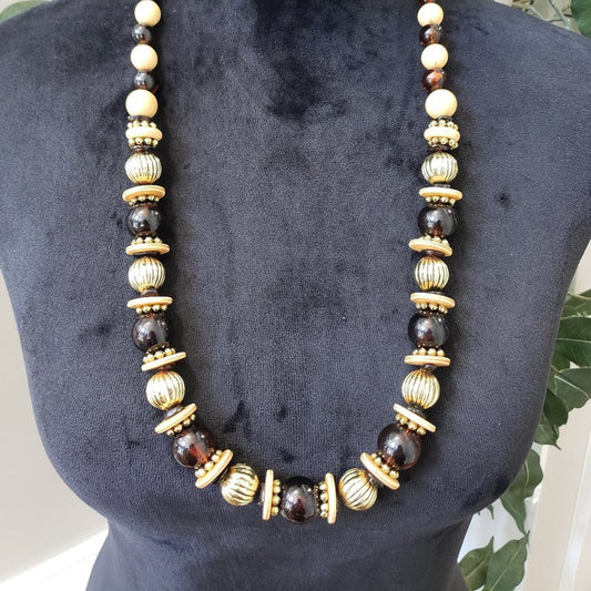 Womens Fashions Multicolor Glass Beaded Teardrop Necklace with Lobster Clasp