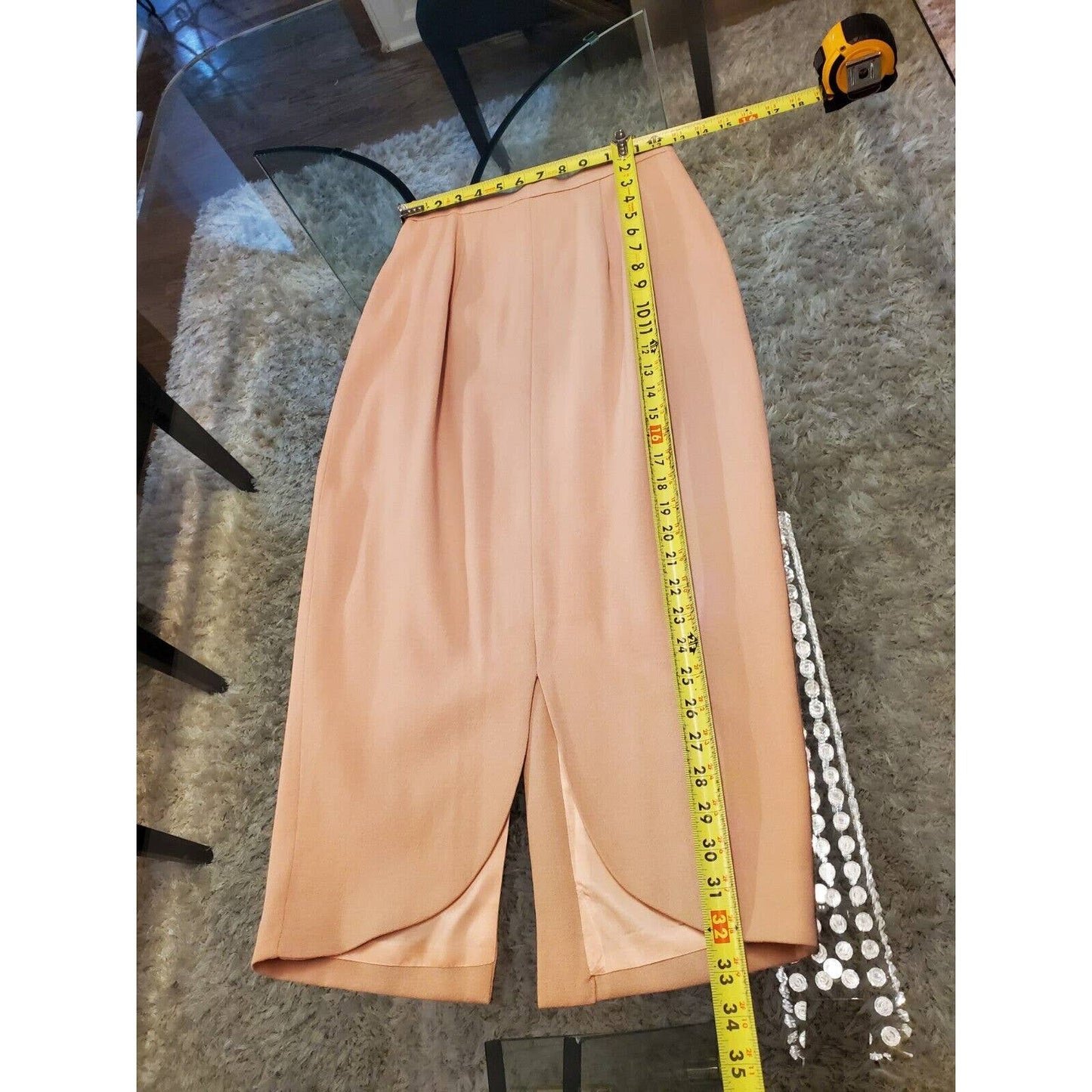 VTG New Classics Casual Corner Beige Single Breasted Blazer& Skirt 2 Pc's Suit 4