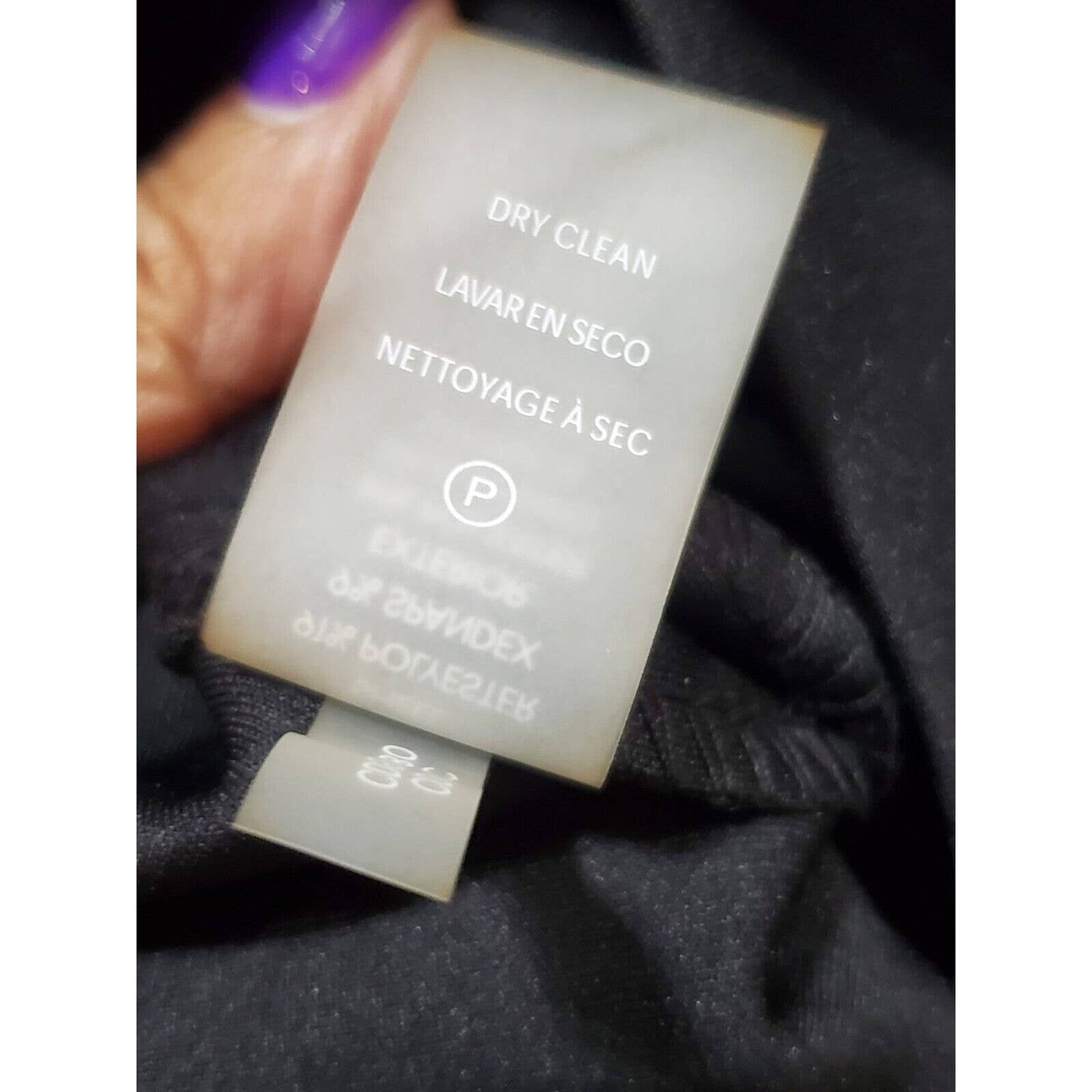 Calvin Klein Women's Black Polyester V-Neck Sleeveless Knee Length Dress Size 2