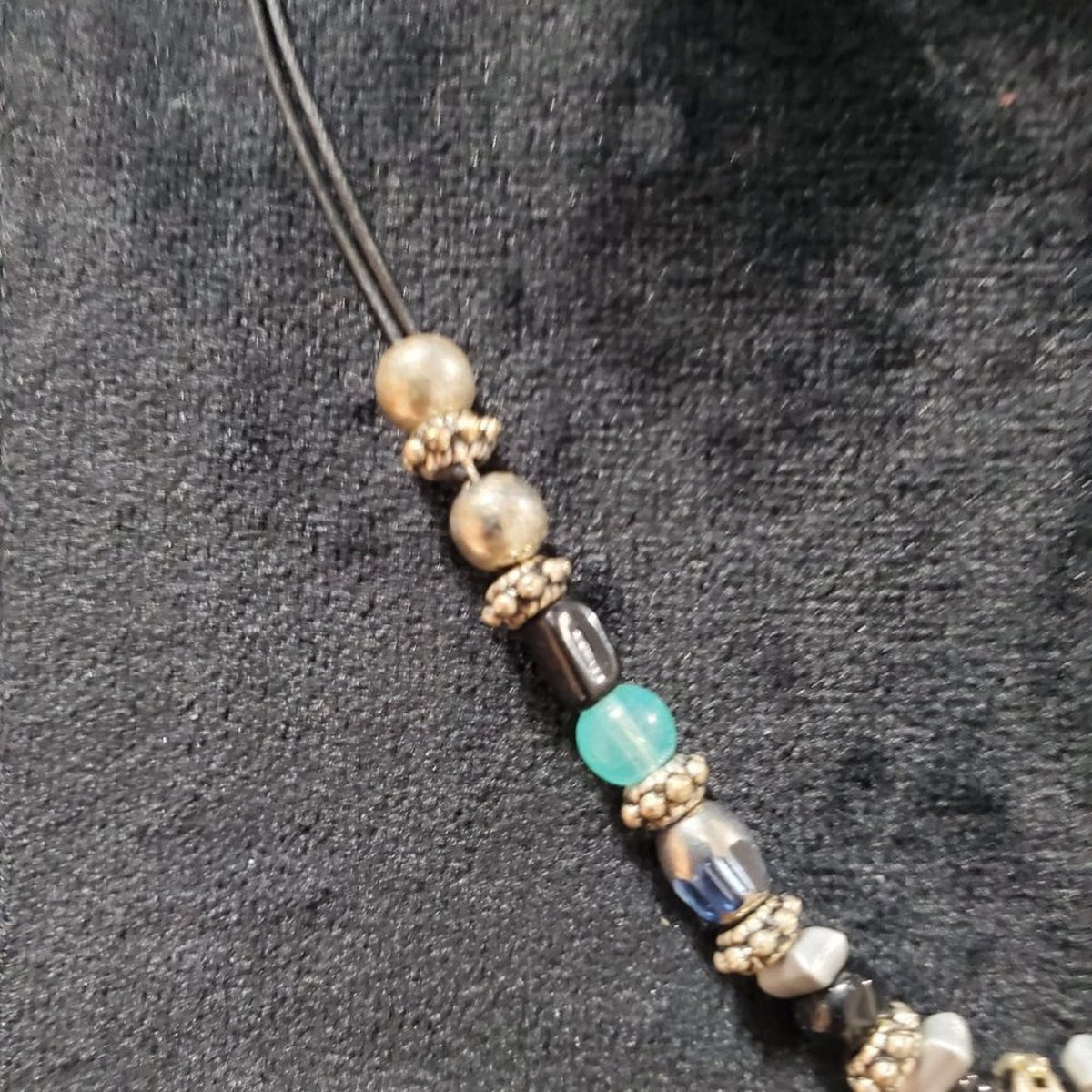 Women's Multicolor and Beads Gold Chain Fashion Jewelry Necklace