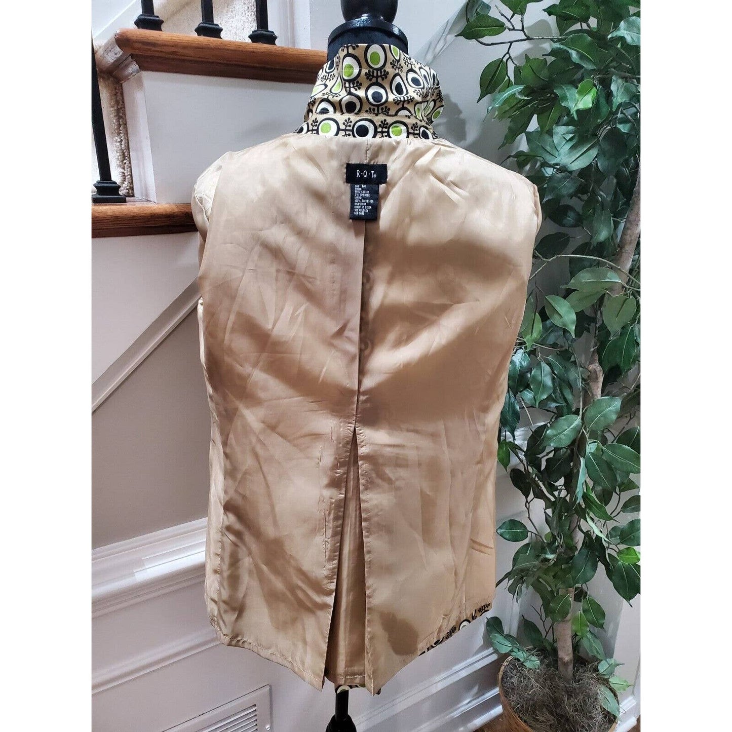 RQT Women's Multicolor Cotton Long Sleeve Single Breasted Blazer Size Medium