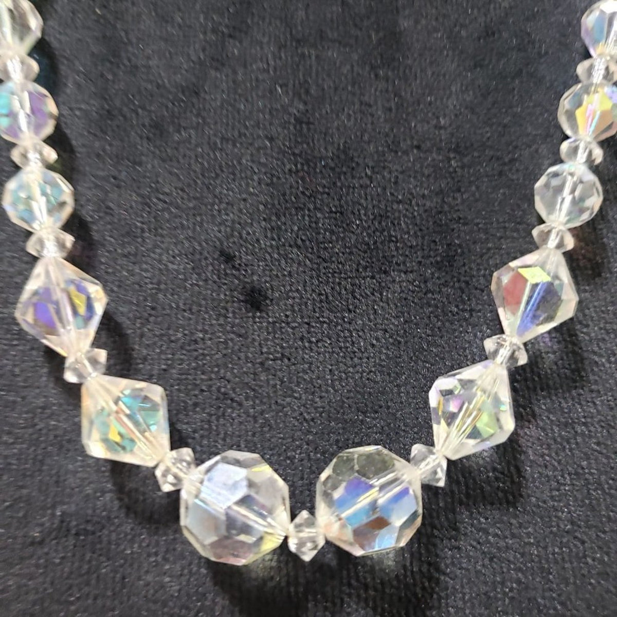Women's Classic Round Beaded Crystal Choker Stylish Necklace