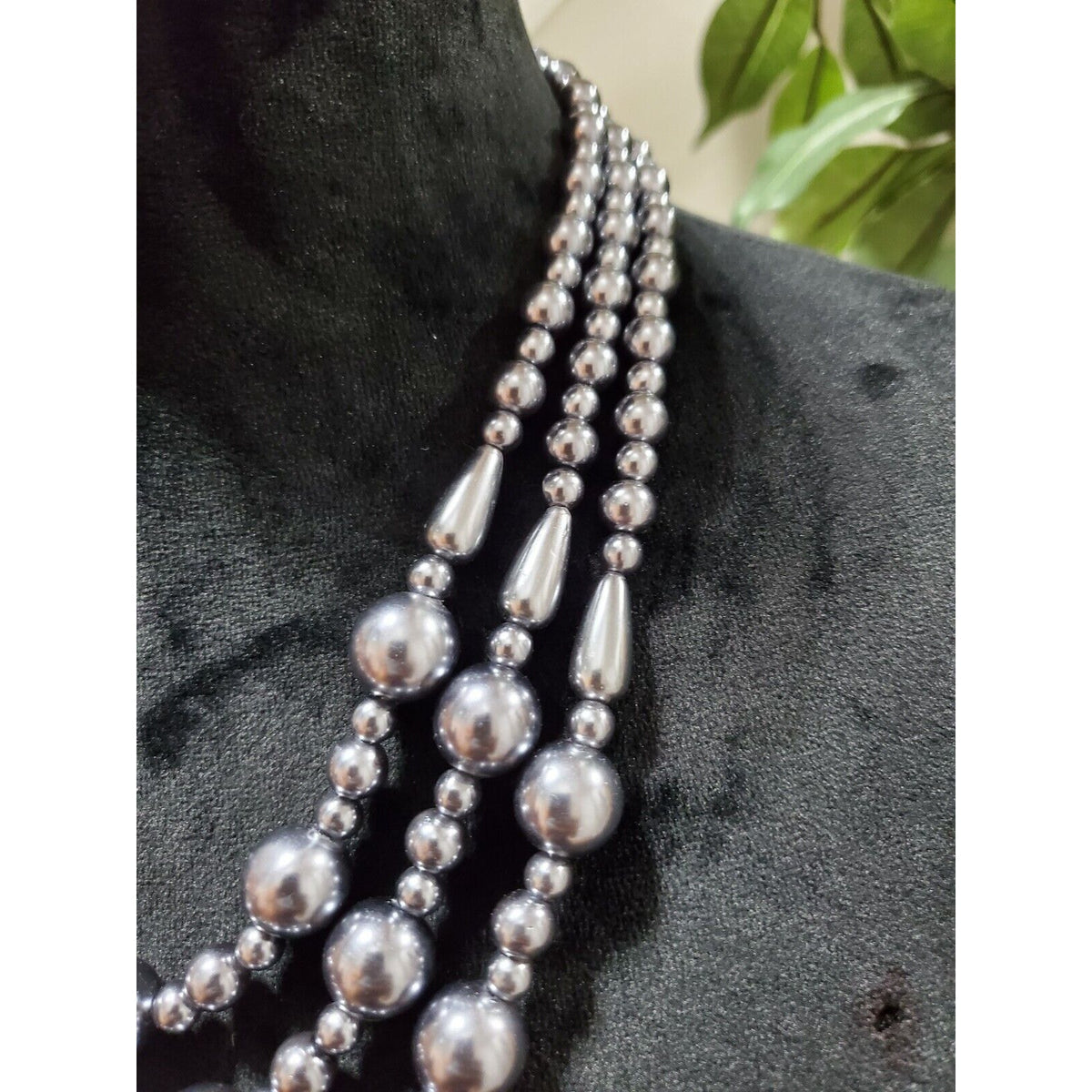 Women's Triple Standard Round Silver Balls Modern Necklace Pendant