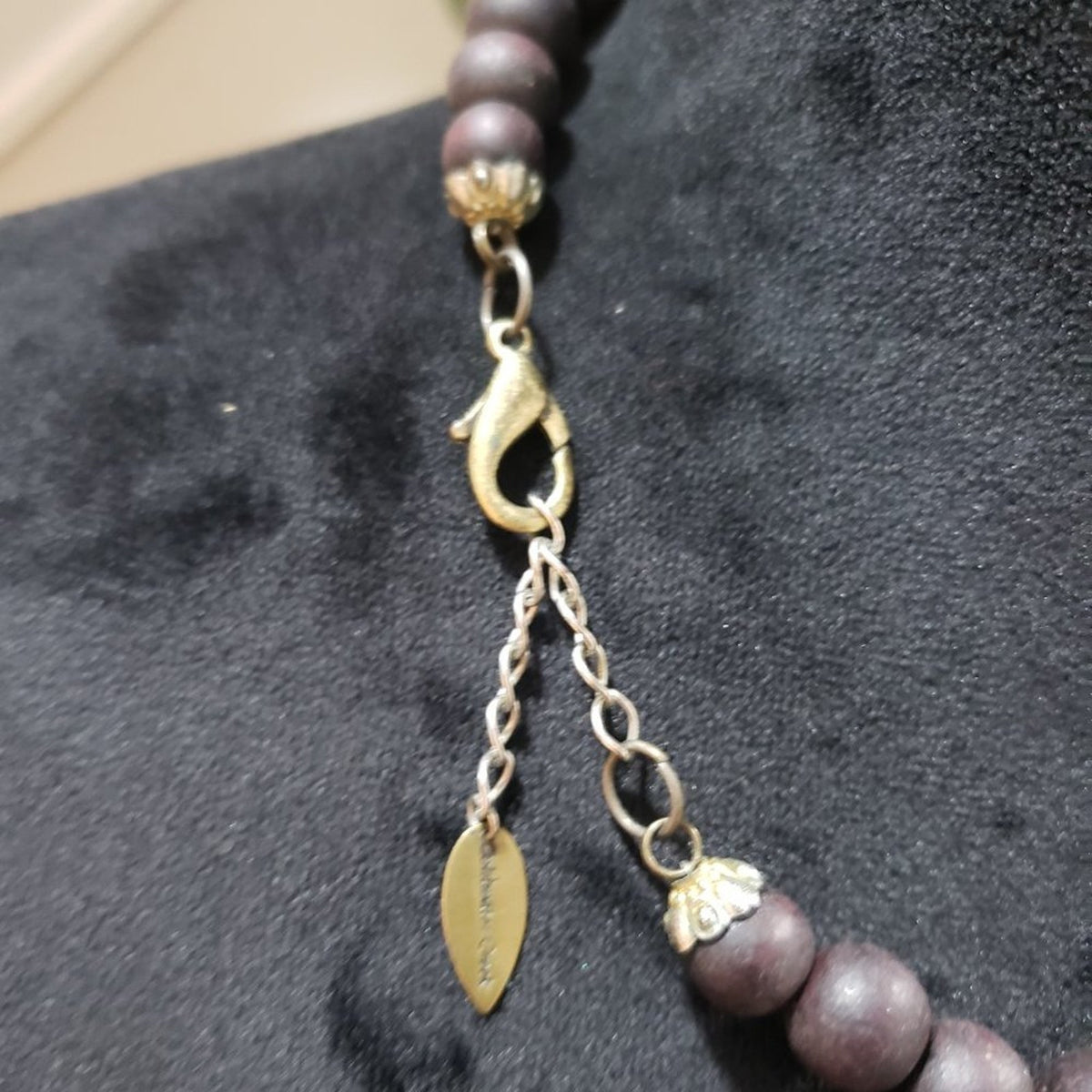 Coldwater Creek Women's Gold & Brown Multilayer Round Twisted Beaded Necklace