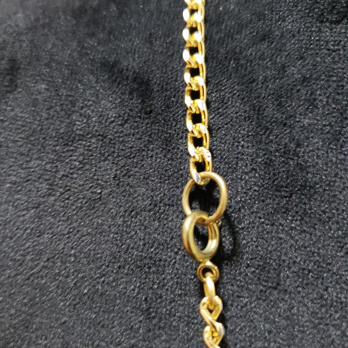 Womens Fashions Gold Tone Faux Pearl Logo Pendant Necklace with Lobster Clasp