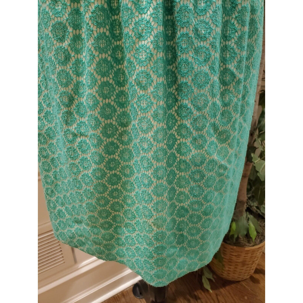 The Limited Womens Green White Sleeveless Square Neck Knee Length Dress Size 4