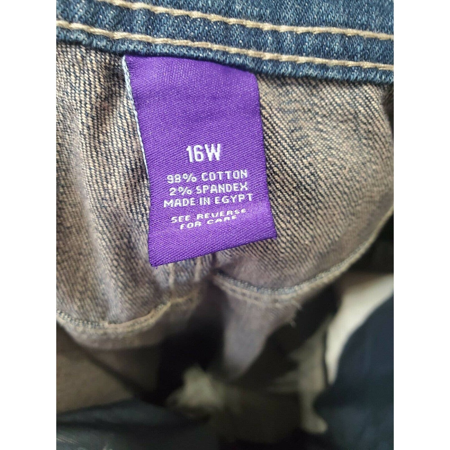 Slimmer Classic Women's Denim Blue Cotton Mid Rise Straight Leg Jeans Pants 16W