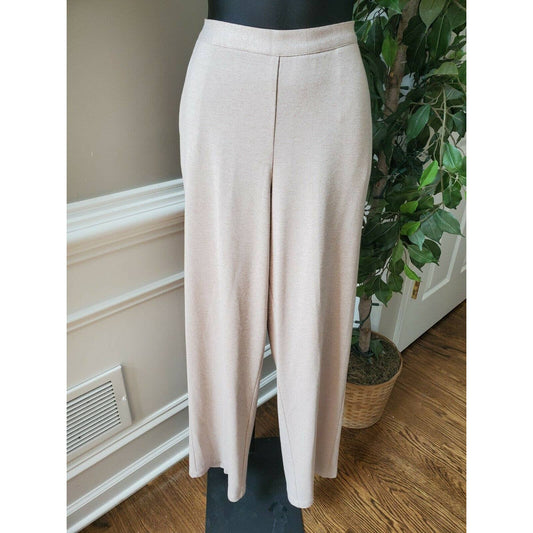 Alfred Dunner Women's Ivory Rayon/Polyester Classic Proportioned Pants Size 12