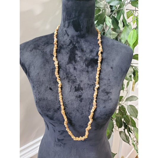 Women's Vintage Brown Antique Blatic Amber Stylish Necklace