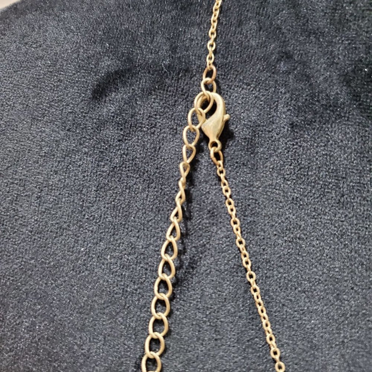 Womens Tassel  Long Gold with Faux Pearl Pendant Necklace
