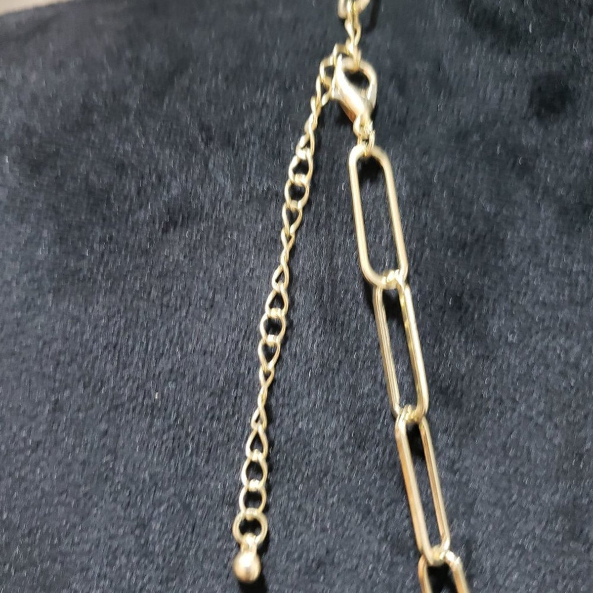 Women's Daisy Fuentes Gold Tone Rose Pink Charms Statement Necklace