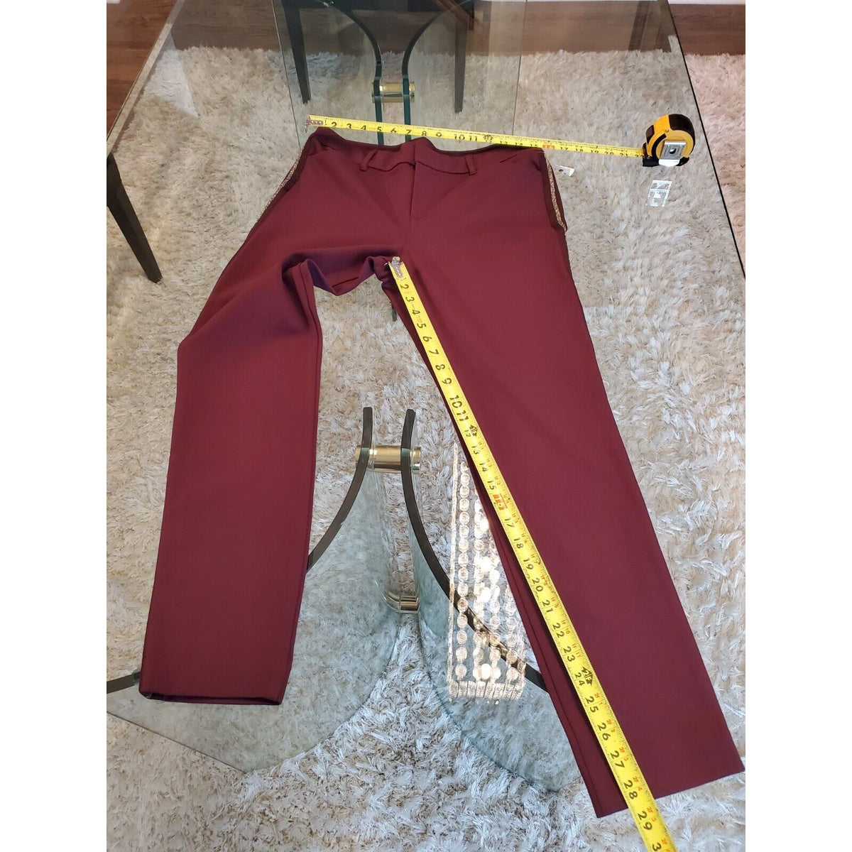 Old Navy Women's Purple Polyester Comfort Waist Pixie Fit Casual Pant Size 12