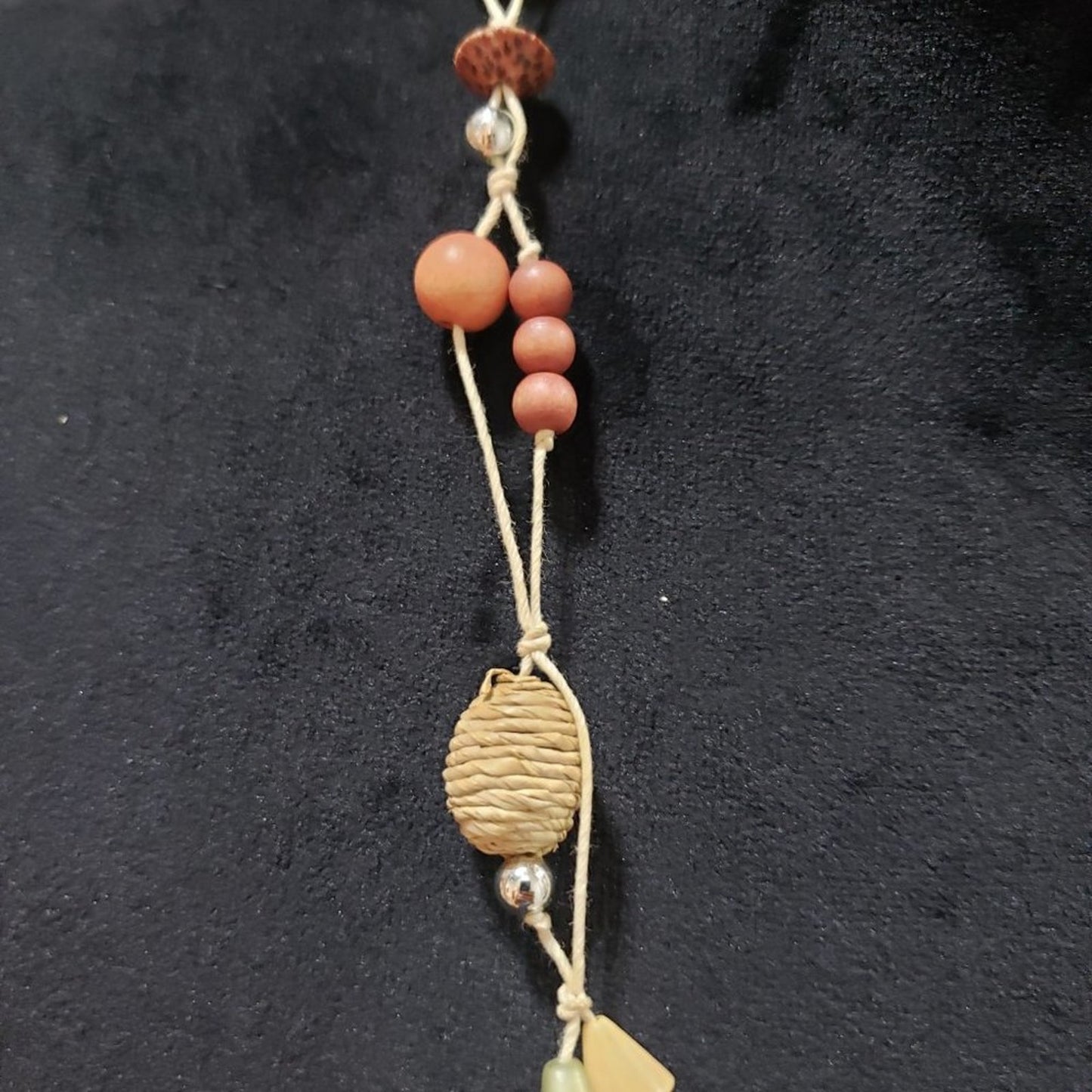 Women's Stone & lovely Maas Green Jade Brown Colors Necklace