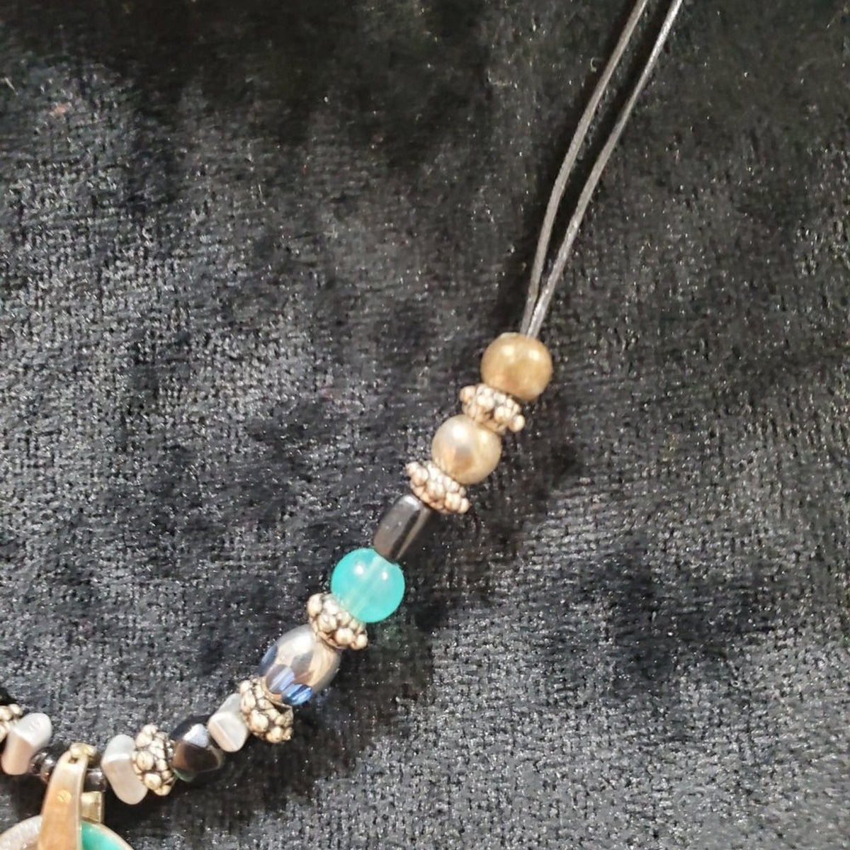 Women's Multicolor and Beads Gold Chain Fashion Jewelry Necklace
