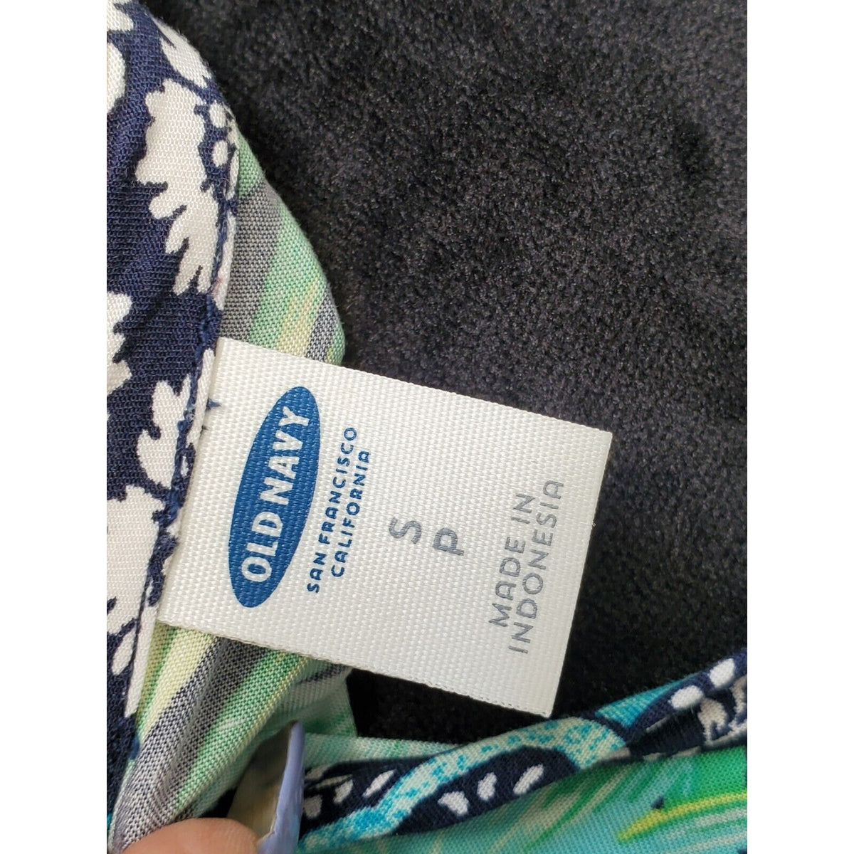 Old Navy Womens Multicolor Round Neck Sleeveless Drawstring Knee Length Dress S