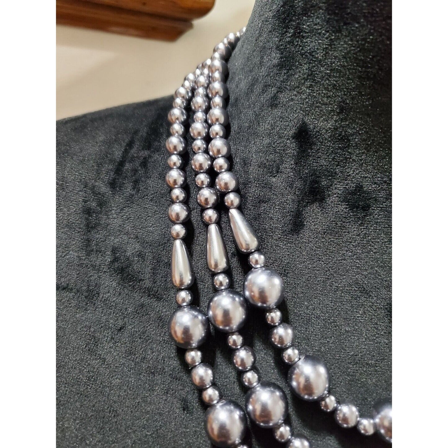 Women's Triple Standard Round Silver Balls Modern Necklace Pendant
