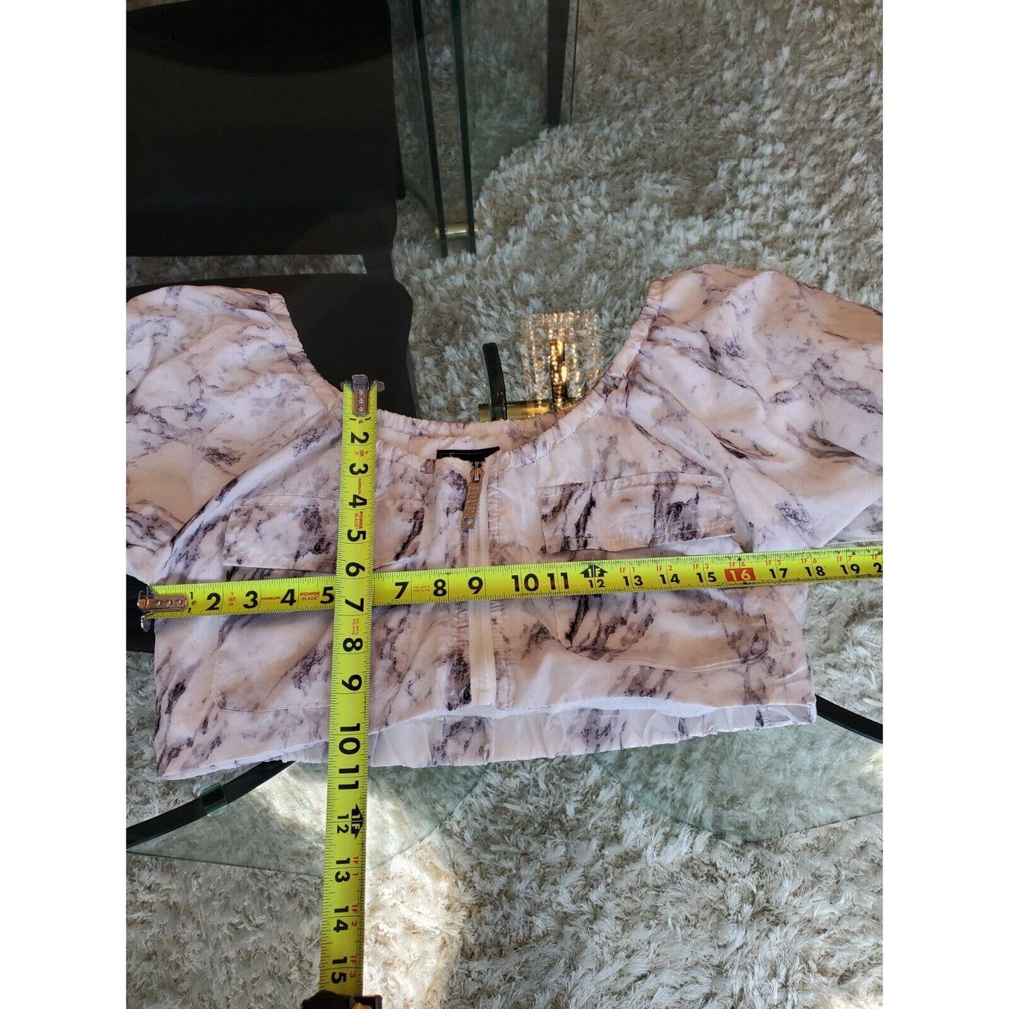 Love Love Love Women's White Polyester Long Sleeve Top & Pant 2 Pc's Medium