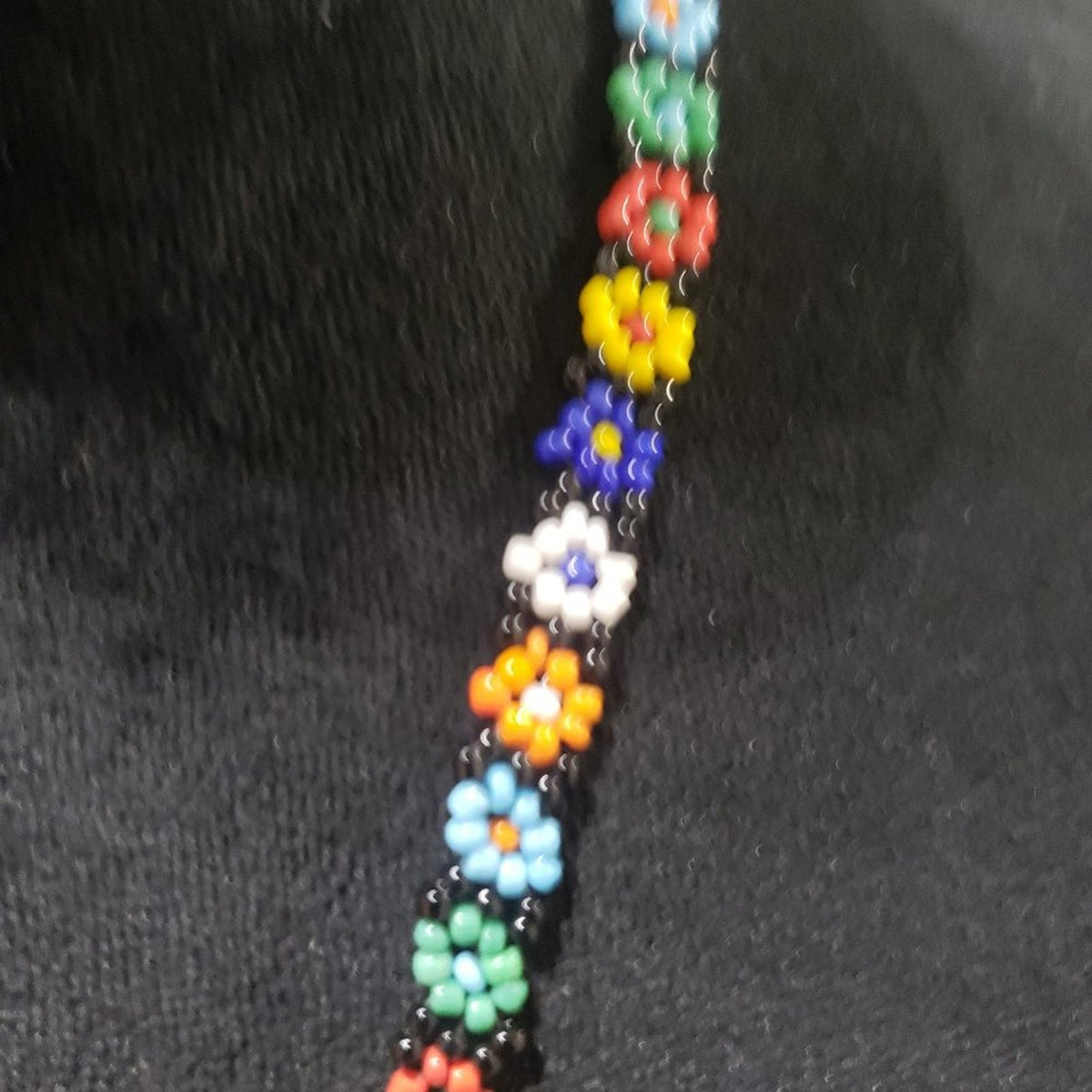 Womens Modern Fashion Multicolor Stones Beaded Floral Statment Collar Necklace