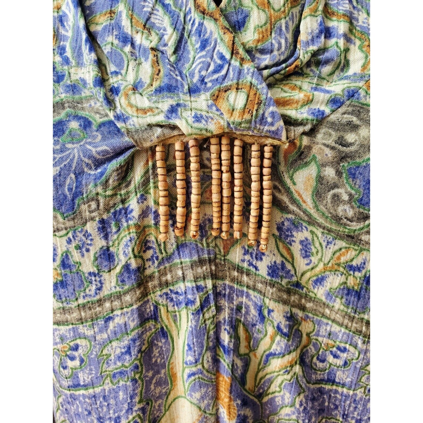Carole Little Women's Multicolor 100% Rayon V-Neck Long Sleeve Top Blouse Size 6