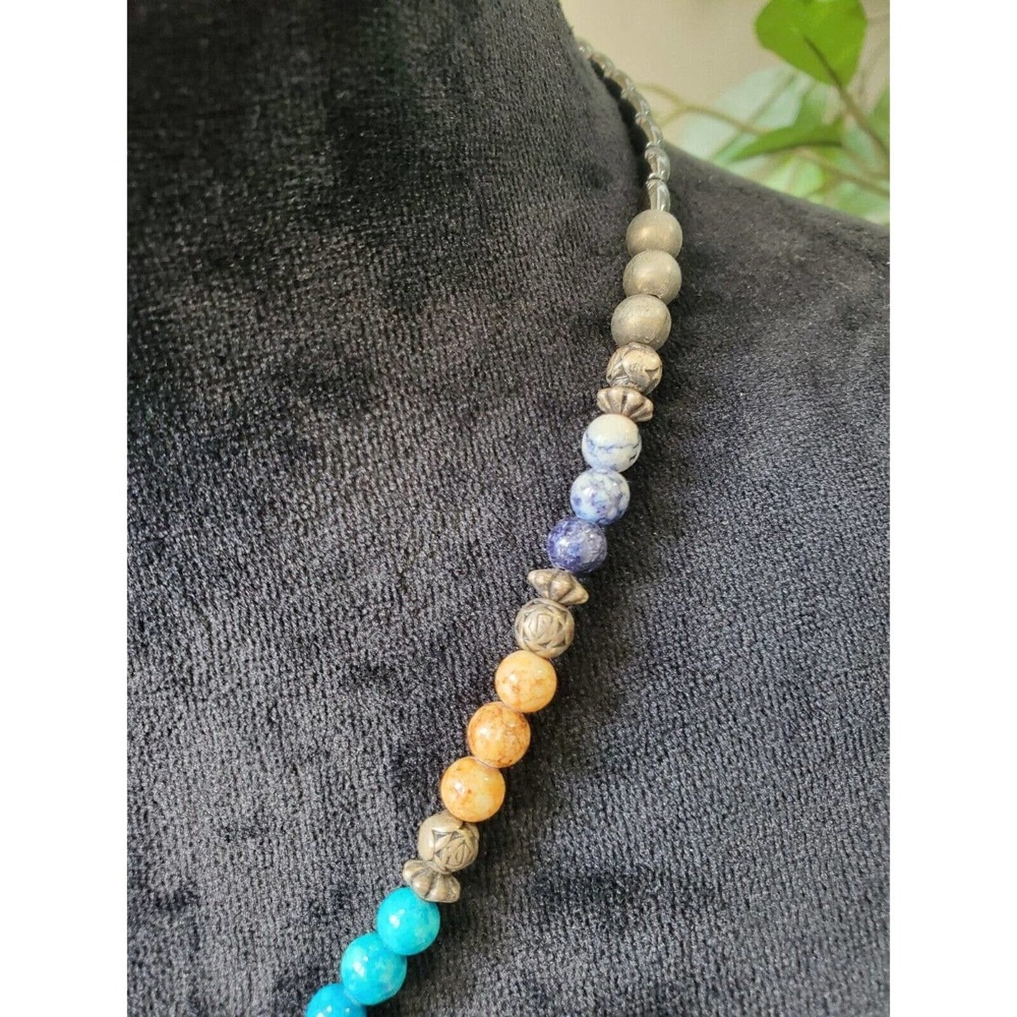 Women's Multicolor Custom Tribal Beaded Fashion Jewelry Necklace