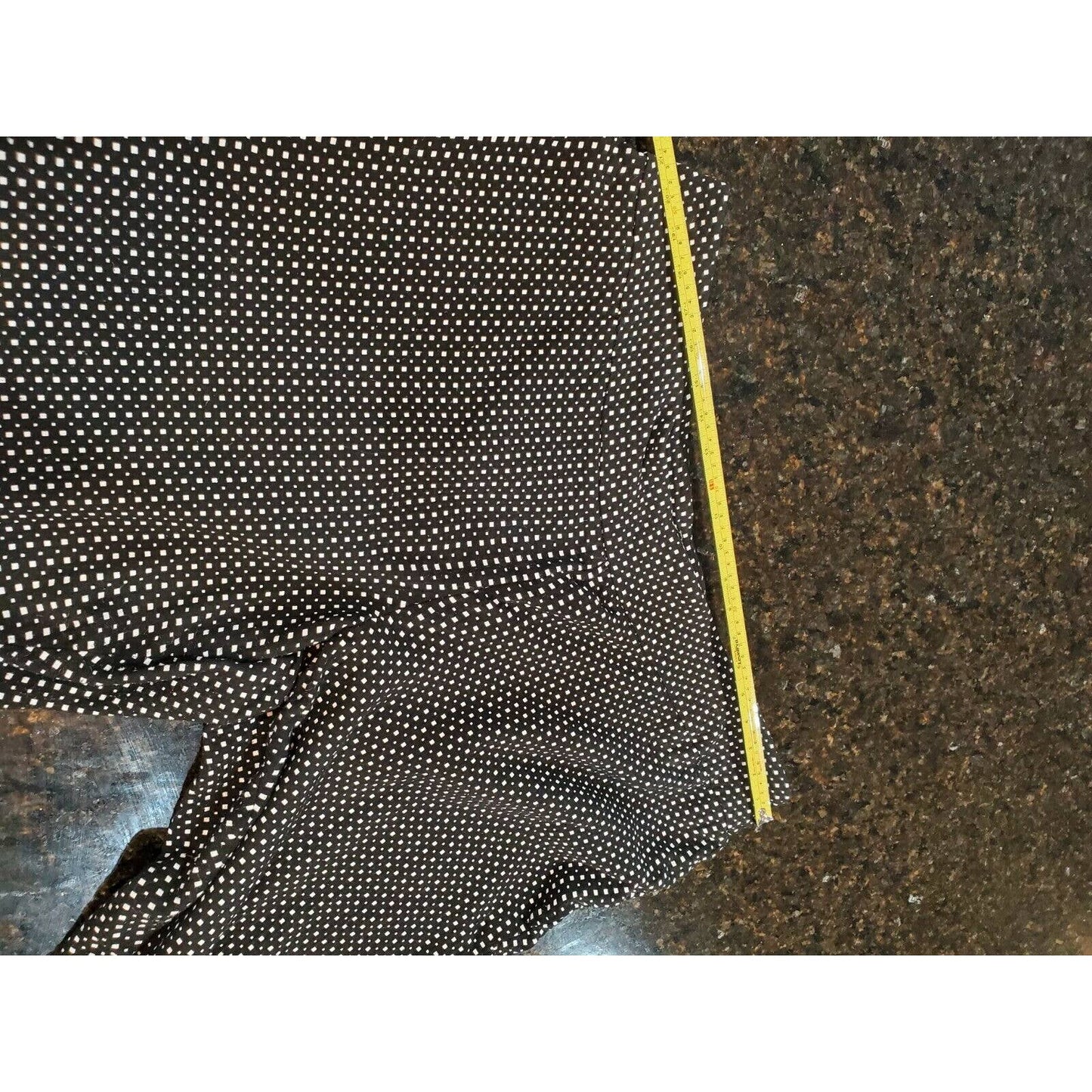 Women's Black & White Dotted Rayon Fancy Capri Pants Plus Size