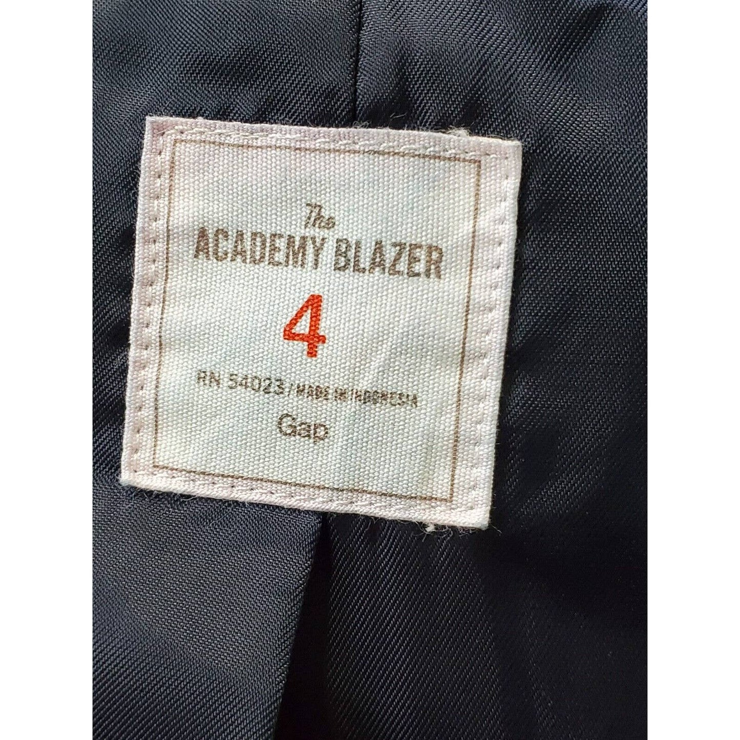 Gap Women's Gray 100% Cotton Long Sleeve Single Breasted Blazer Fitted Size 4