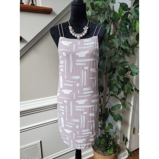 Silence + Noise Women's Purple Sleeveless Knee Length Strappy Dress Size Large