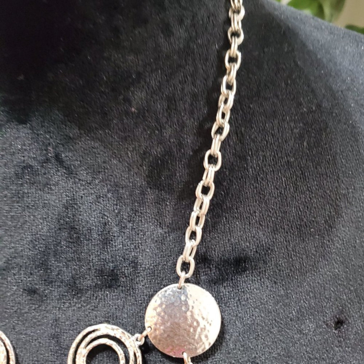 Women's Gold Round Decor Link Chain Fashion Jewelry Necklace